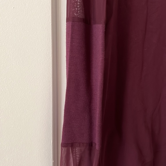 Fizz and Eddie size small purple sweater with mesh sleeves - Picture 4 of 7